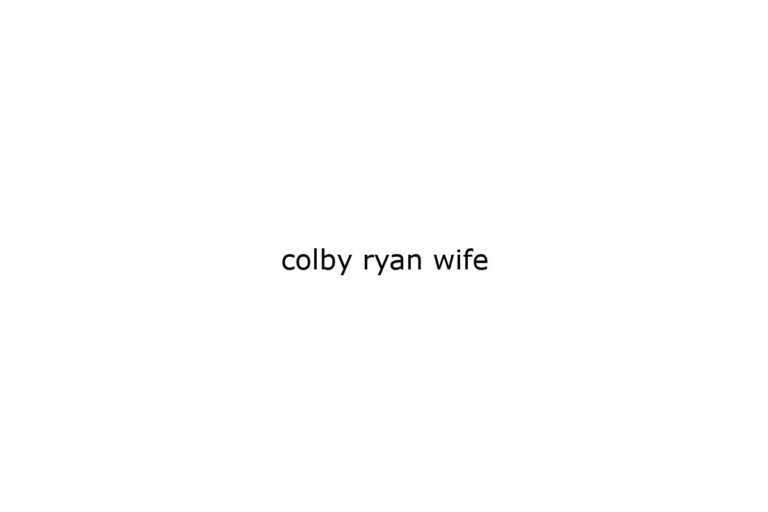 colby ryan wife