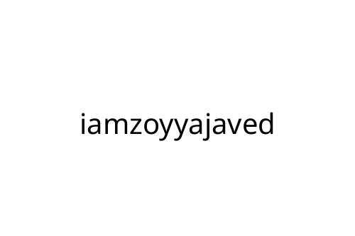 iamzoyyajaved