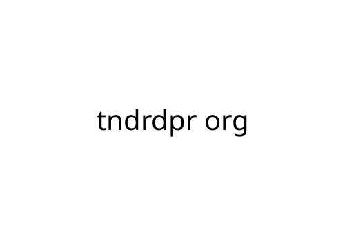 tndrdpr org