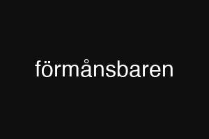 förmånsbaren