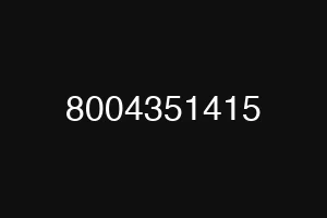 8004351415